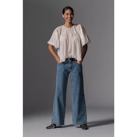 NWT Anthropologie Pilcro Low-Rise Wide-Leg Jeans $148 SIZE 29 - Picture 5 of 6